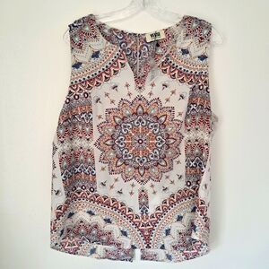 NWT Verse  Women's Mandala Print Sleeveless Top - Multicolor